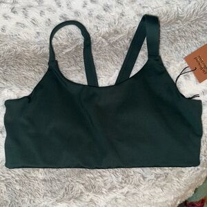 NWT Girlfriend Collective Moss Lou V-Back Sports Bra, Medium